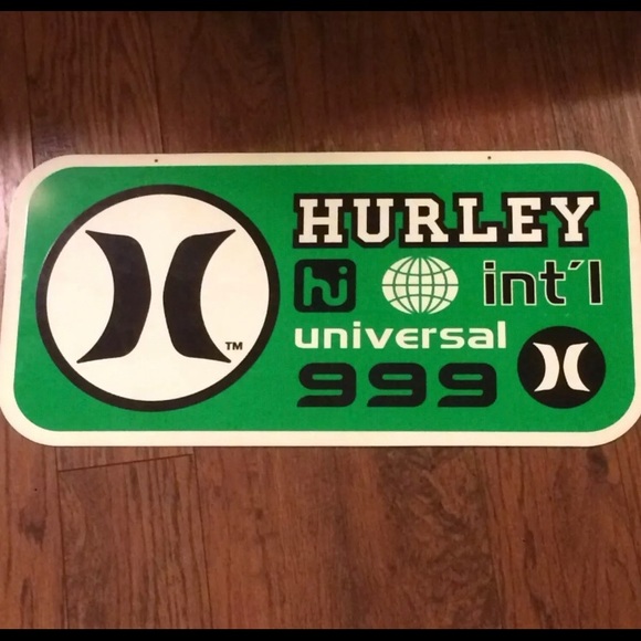 Hurley 999 vintage display sign reverseal - Picture 1 of 2